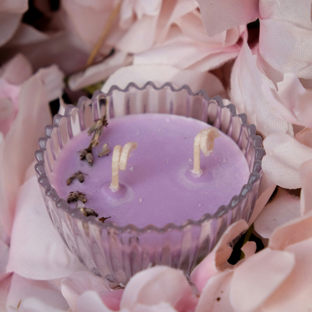 vela de soja violeta